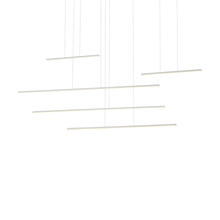  MP14960-WH - Chute Motion 60-in White LED Multi Pendant